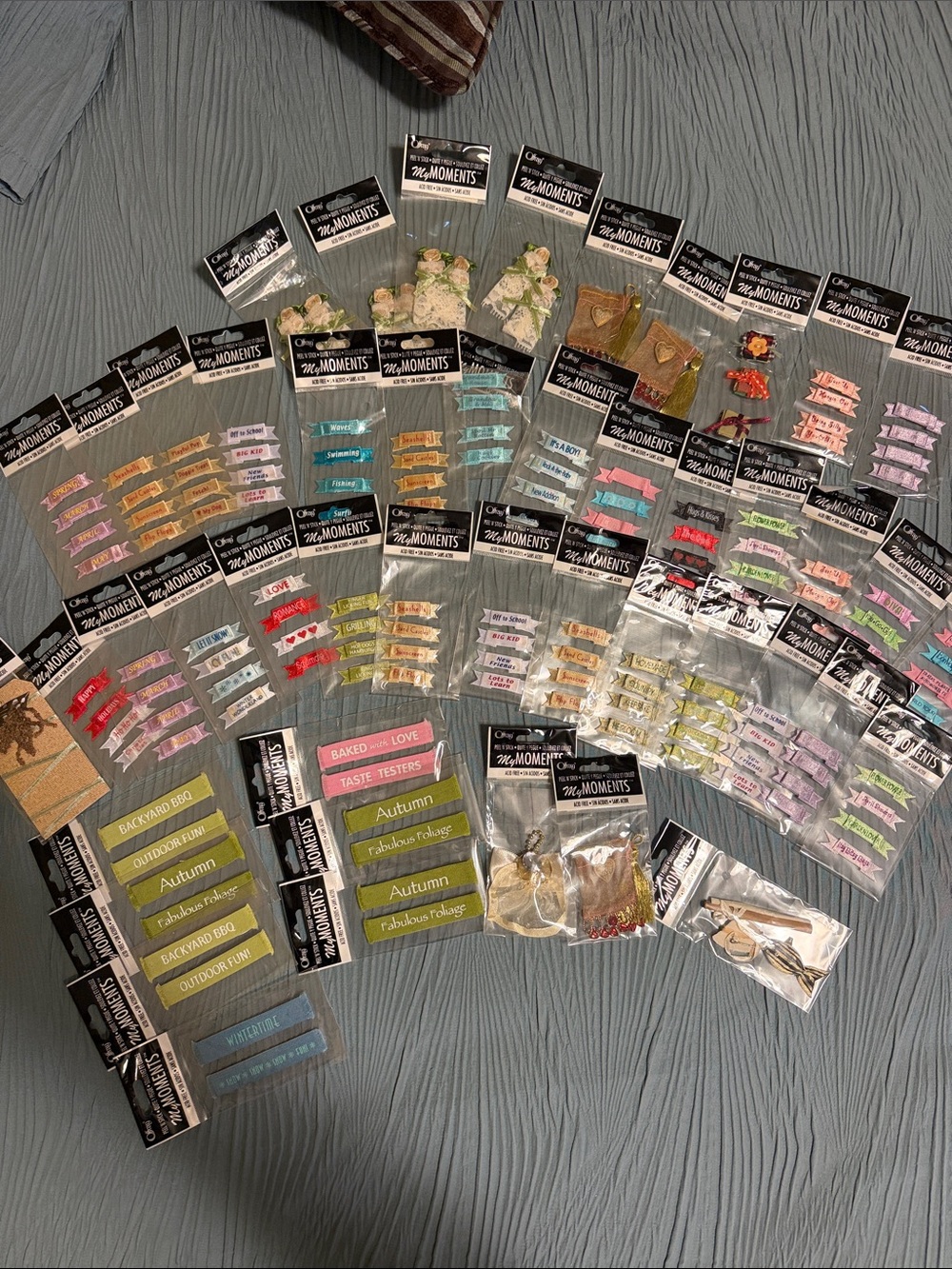 Assorted Craft Embellishments - Multi-Color Decorative Tags & Accents